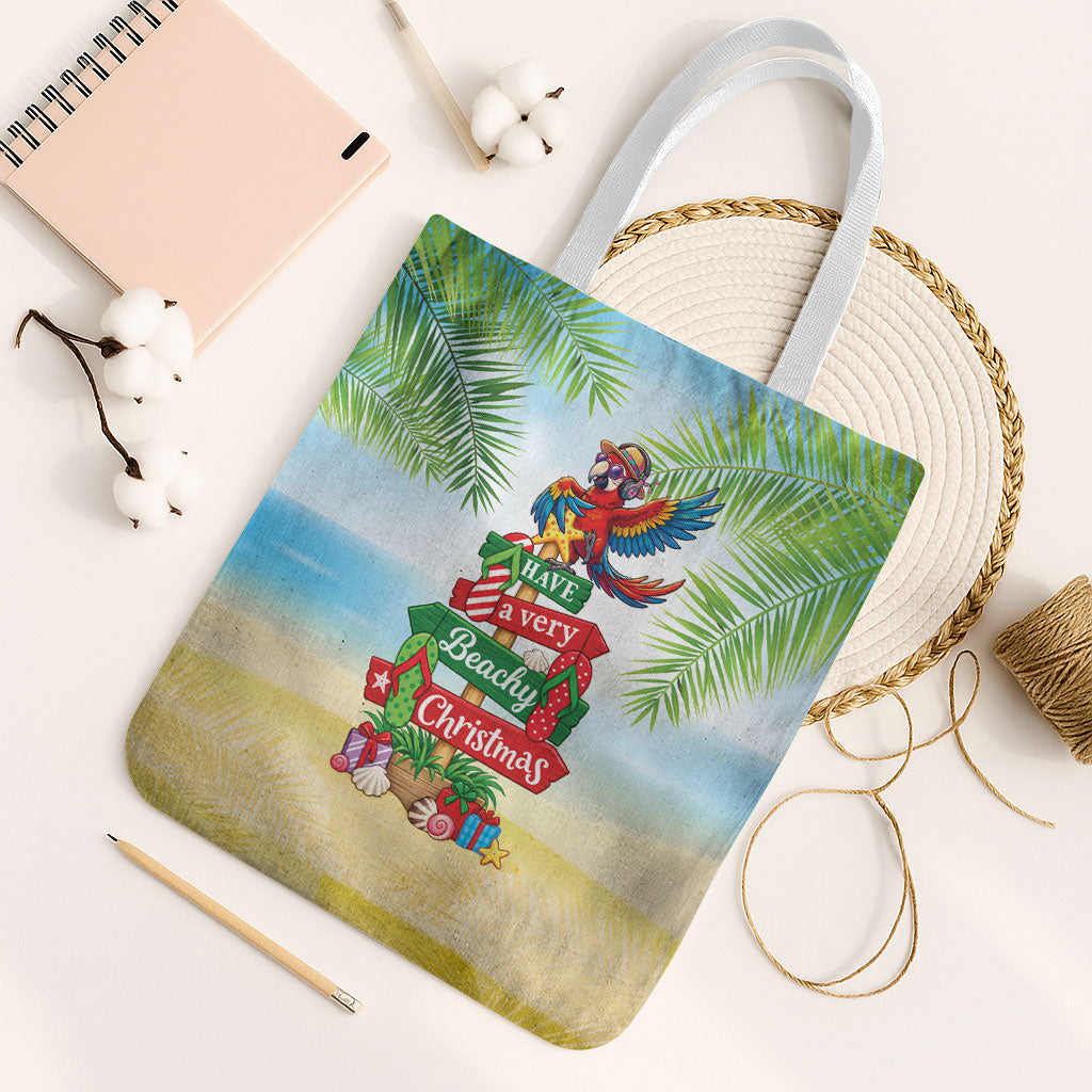 Hawaii Christmas Tote Bag Have A Very Beachy Christmas