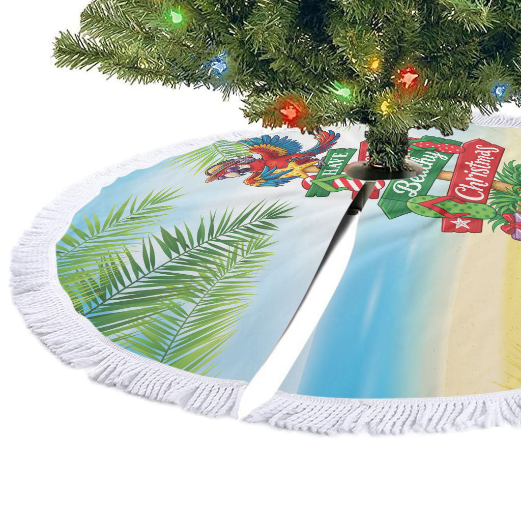 Hawaii Christmas Tree Skirt Have A Very Beachy Christmas