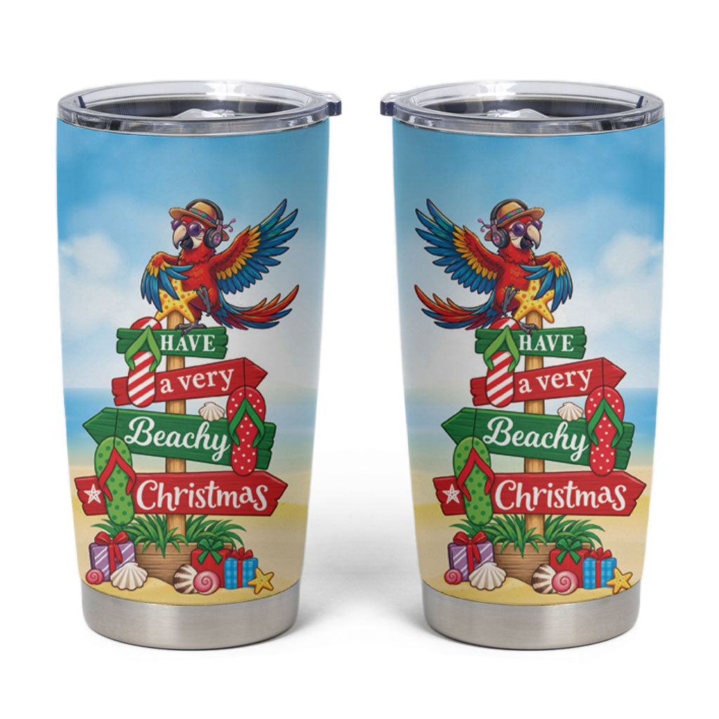 Hawaii Christmas Tumbler Cup Have A Very Beachy Christmas