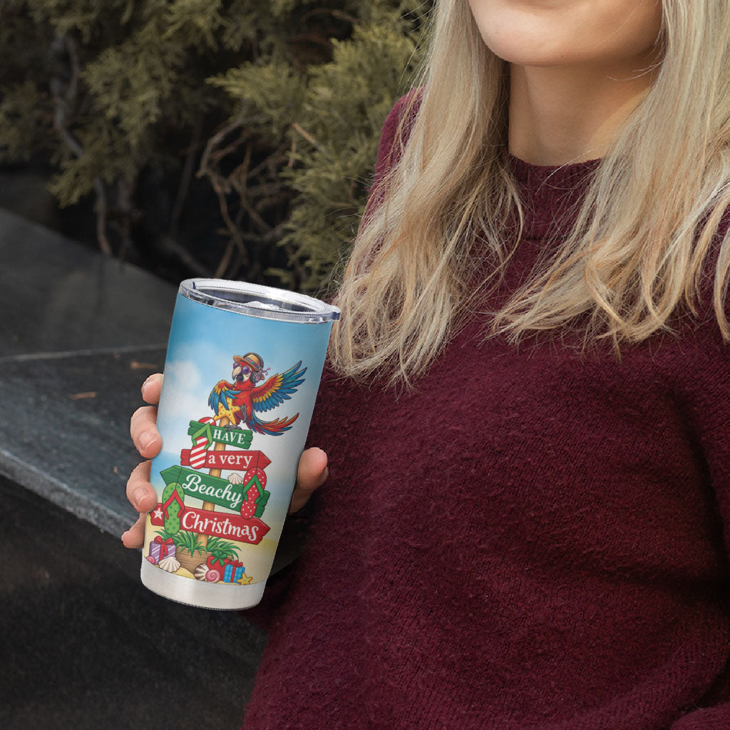 Hawaii Christmas Tumbler Cup Have A Very Beachy Christmas