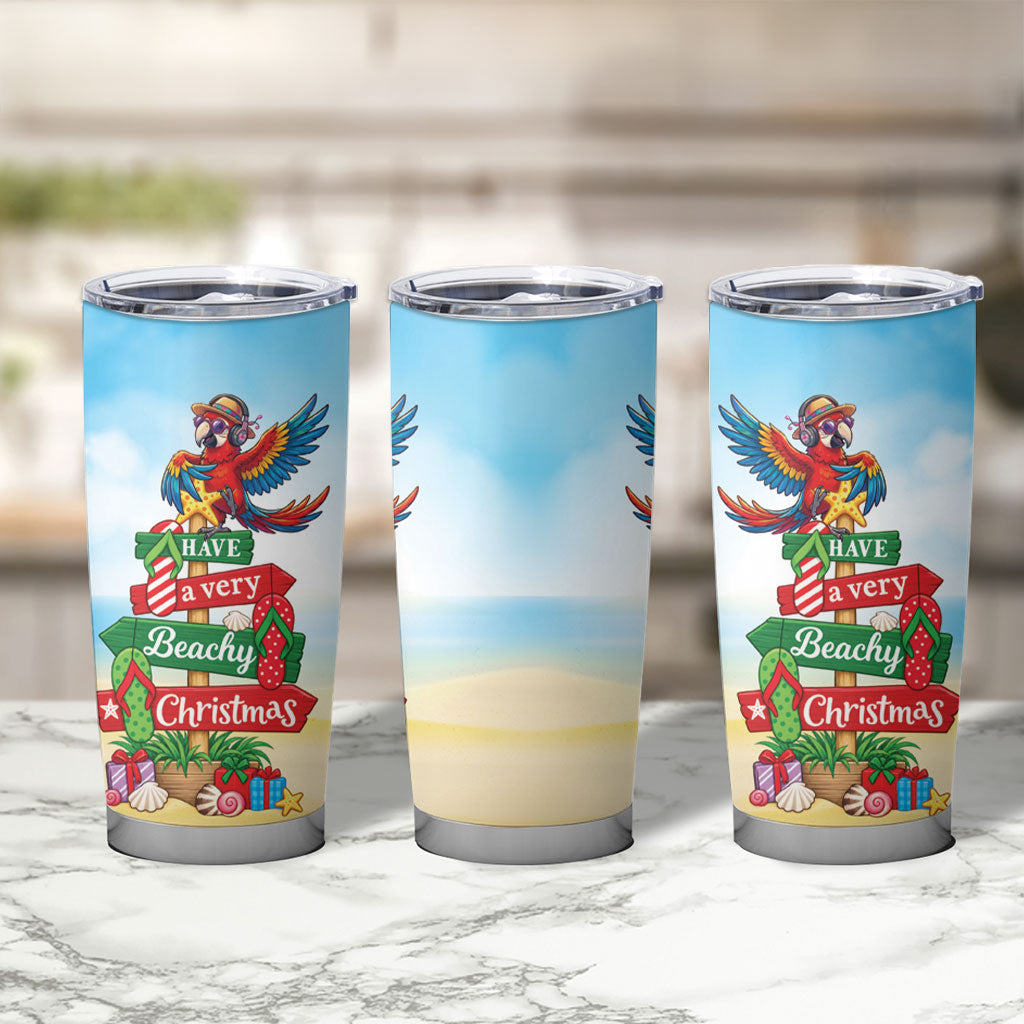 Hawaii Christmas Tumbler Cup Have A Very Beachy Christmas