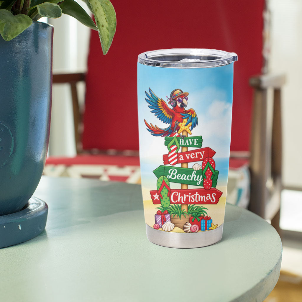 Hawaii Christmas Tumbler Cup Have A Very Beachy Christmas