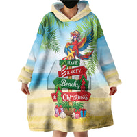 Hawaii Christmas Wearable Blanket Hoodie Have A Very Beachy Christmas