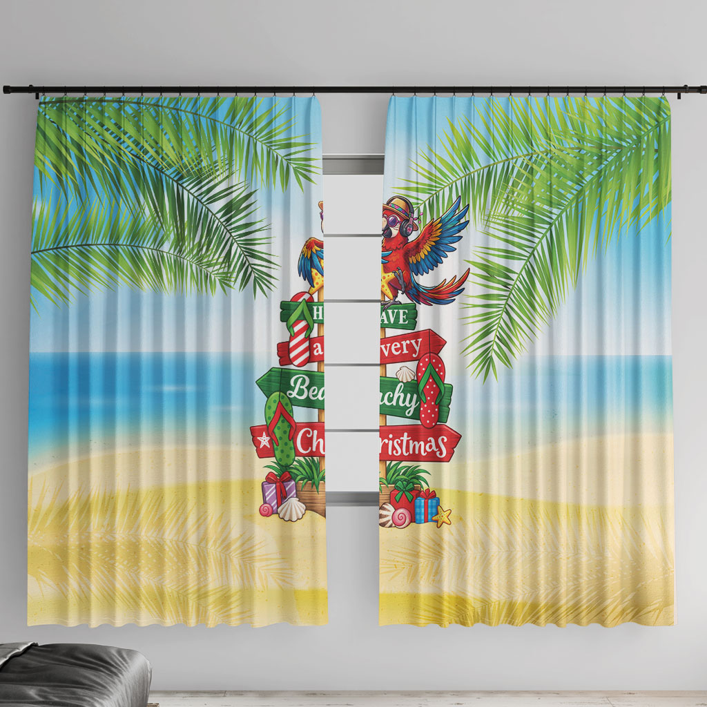 Hawaii Christmas Window Curtain Have A Very Beachy Christmas
