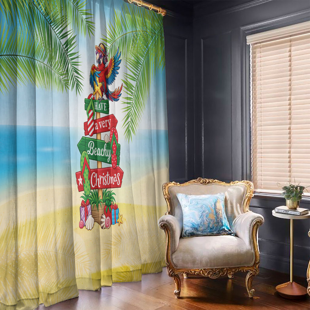 Hawaii Christmas Window Curtain Have A Very Beachy Christmas