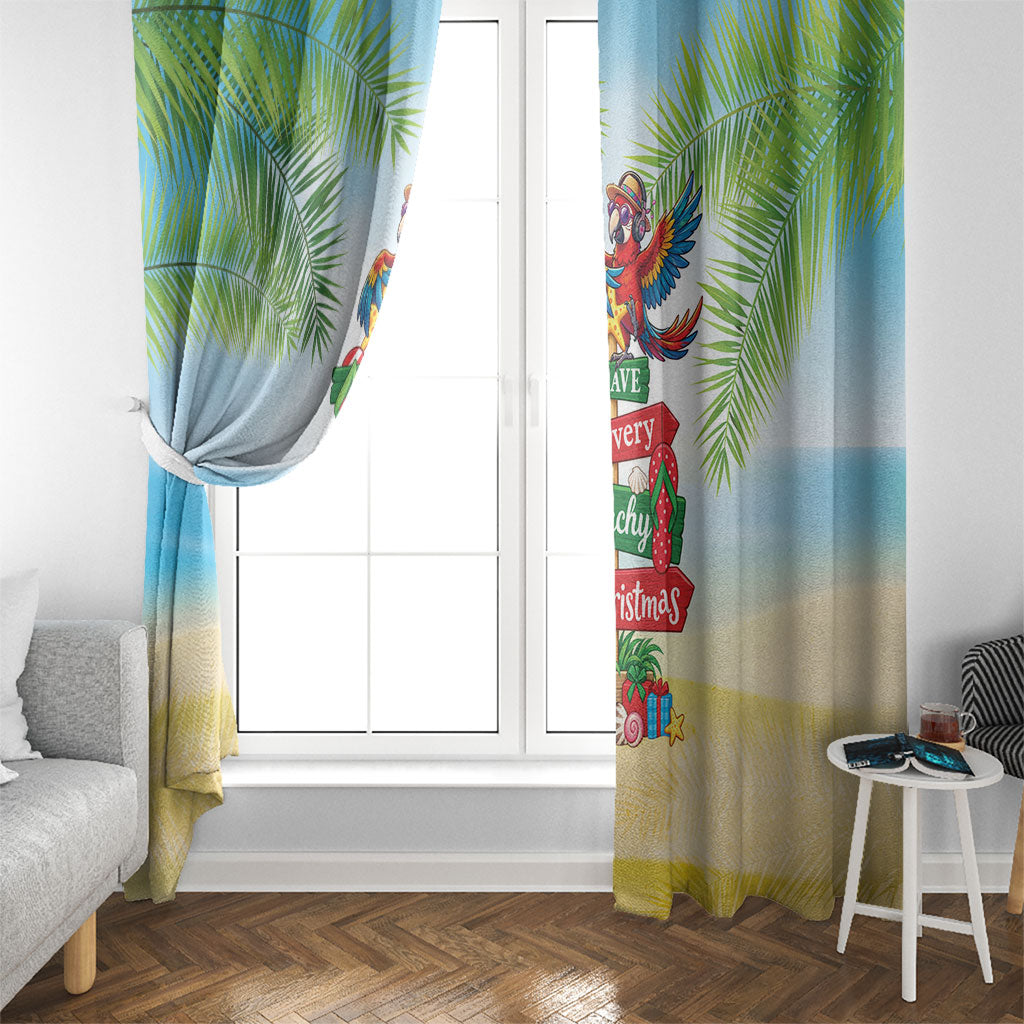 Hawaii Christmas Window Curtain Have A Very Beachy Christmas