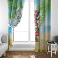 Hawaii Christmas Window Curtain Have A Very Beachy Christmas