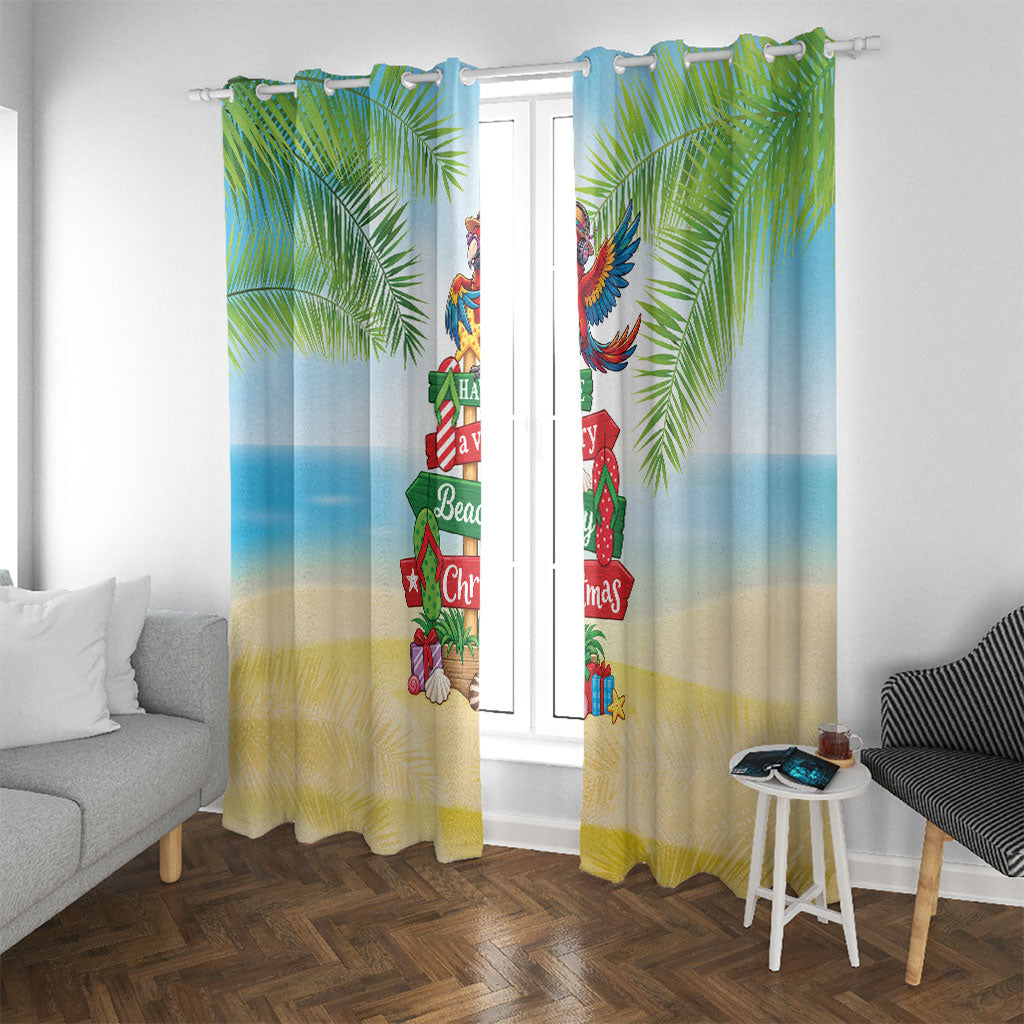 Hawaii Christmas Window Curtain Have A Very Beachy Christmas
