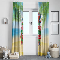 Hawaii Christmas Window Curtain Have A Very Beachy Christmas