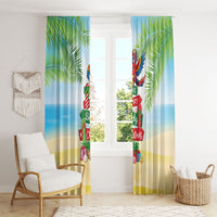 Hawaii Christmas Window Curtain Have A Very Beachy Christmas