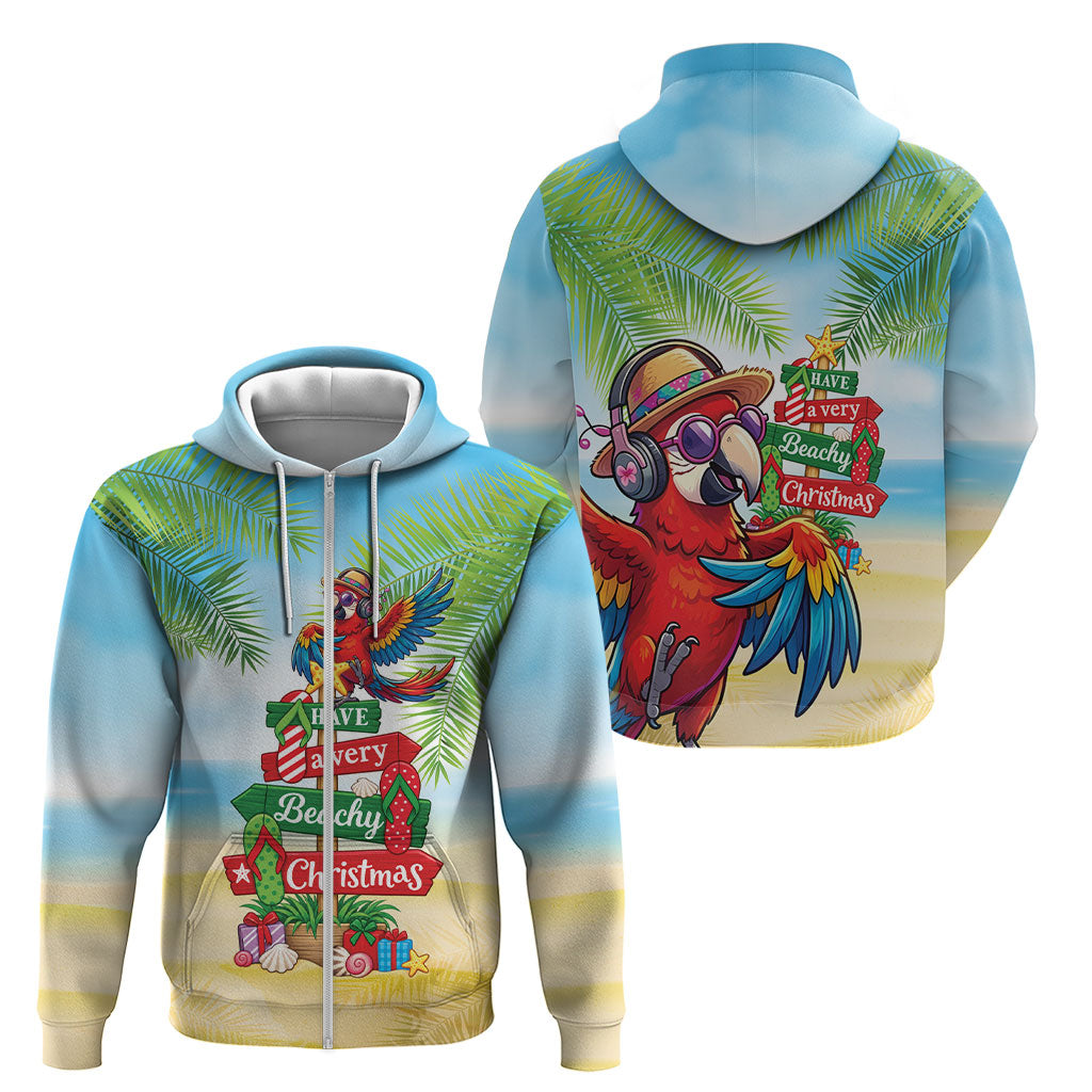 Hawaii Christmas Zip Hoodie Have A Very Beachy Christmas