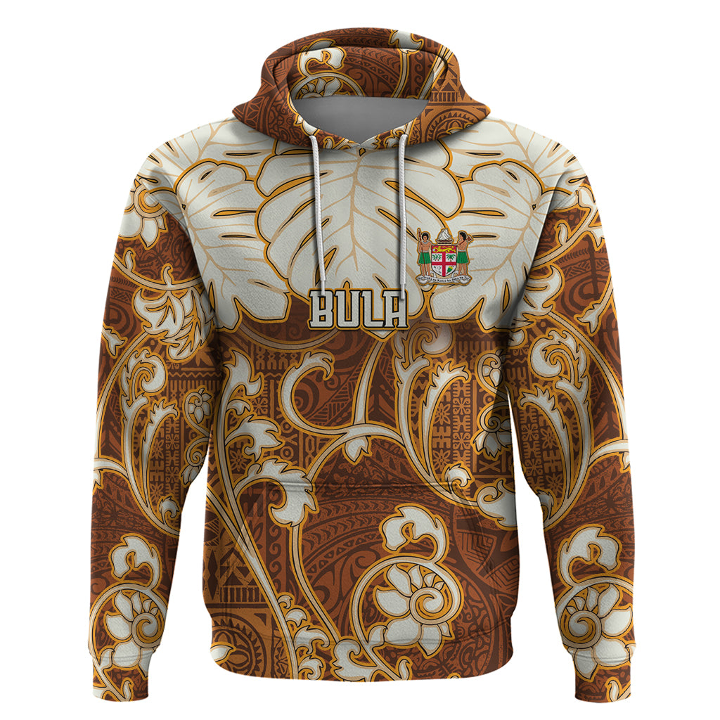 Personalized Fiji Spring Break Hoodie Fijian Tapa Pattern Brown LT05 Brown - Polynesian Pride