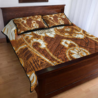 Fiji Spring Break Quilt Bed Set Fijian Tapa Pattern Brown LT05 - Polynesian Pride