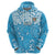 Personalized Fiji Spring Break Hoodie Fijian Tapa Pattern Blue LT05 - Polynesian Pride