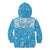 Personalized Fiji Spring Break Kid Hoodie Fijian Tapa Pattern Blue LT05 - Polynesian Pride