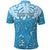 Personalized Fiji Spring Break Polo Shirt Fijian Tapa Pattern Blue LT05 - Polynesian Pride