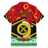 Personalized Vanuatu Christmas Family Matching Summer Maxi Dress and Hawaiian Shirt Santa God Yumi LT05 - Polynesian Pride