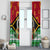 Vanuatu Christmas Window Curtain Santa God Yumi LT05 - Polynesian Pride