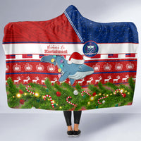 Samoa Christmas Hooded Blanket Santas Whale Manuia Le Kerisimasi LT05 - Polynesian Pride