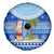 Fiji Christmas Spare Tire Cover Santa Claus Surf Marau Na Kerisimasi LT05 - Polynesian Pride