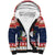 Wallis and Futuna Christmas Sherpa Hoodie Poinsettia Joyeux Noel