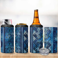 Hawaii Makahiki Turtle 4 in 1 Can Cooler Tumbler Galaxy Tapa Pattern - Polynesian Pride