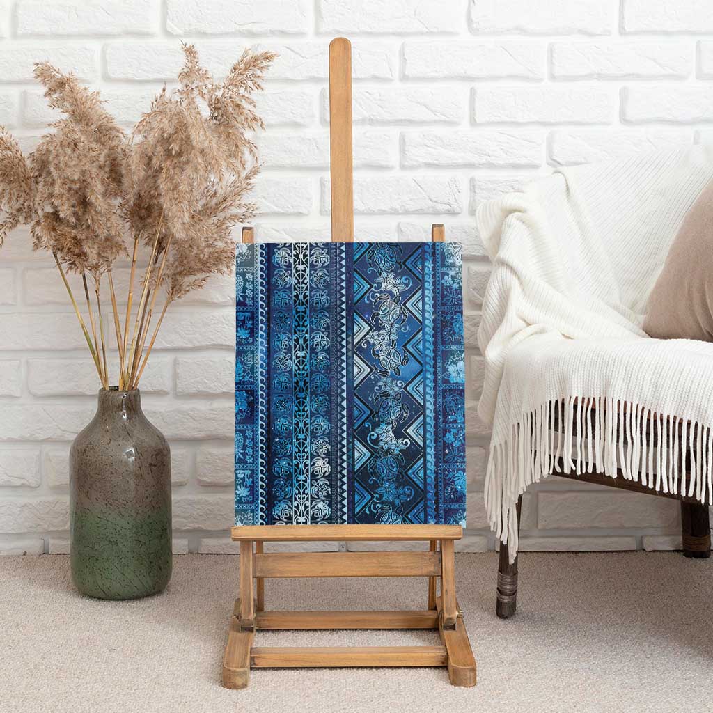 Hawaii Makahiki Turtle Canvas Wall Art Galaxy Tapa Pattern LT05 - Polynesian Pride