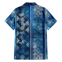 Hawaii Makahiki Turtle Family Matching Short Sleeve Bodycon Dress and Hawaiian Shirt Galaxy Tapa Pattern LT05 - Polynesian Pride