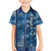 Hawaii Makahiki Turtle Kid Hawaiian Shirt Galaxy Tapa Pattern - Polynesian Pride