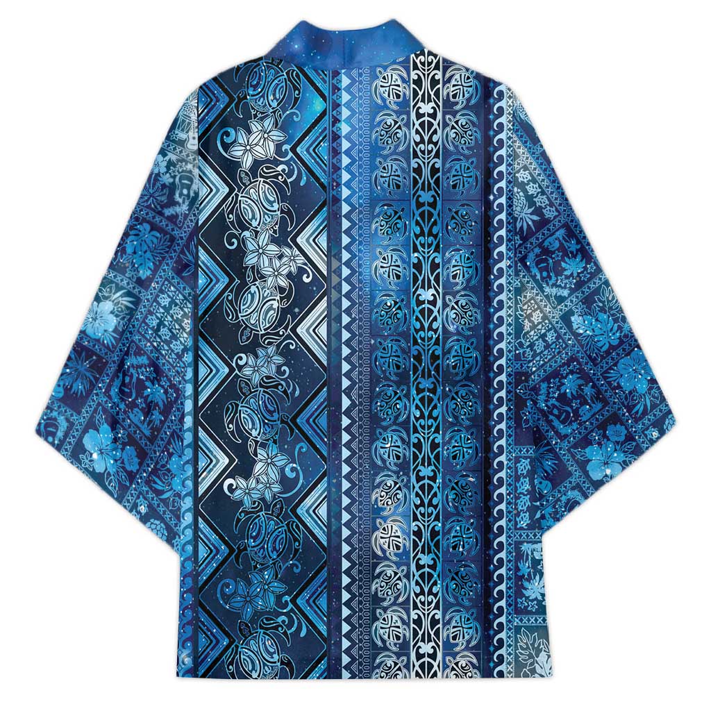 Hawaii Makahiki Turtle Kimono Galaxy Tapa Pattern LT05 - Polynesian Pride