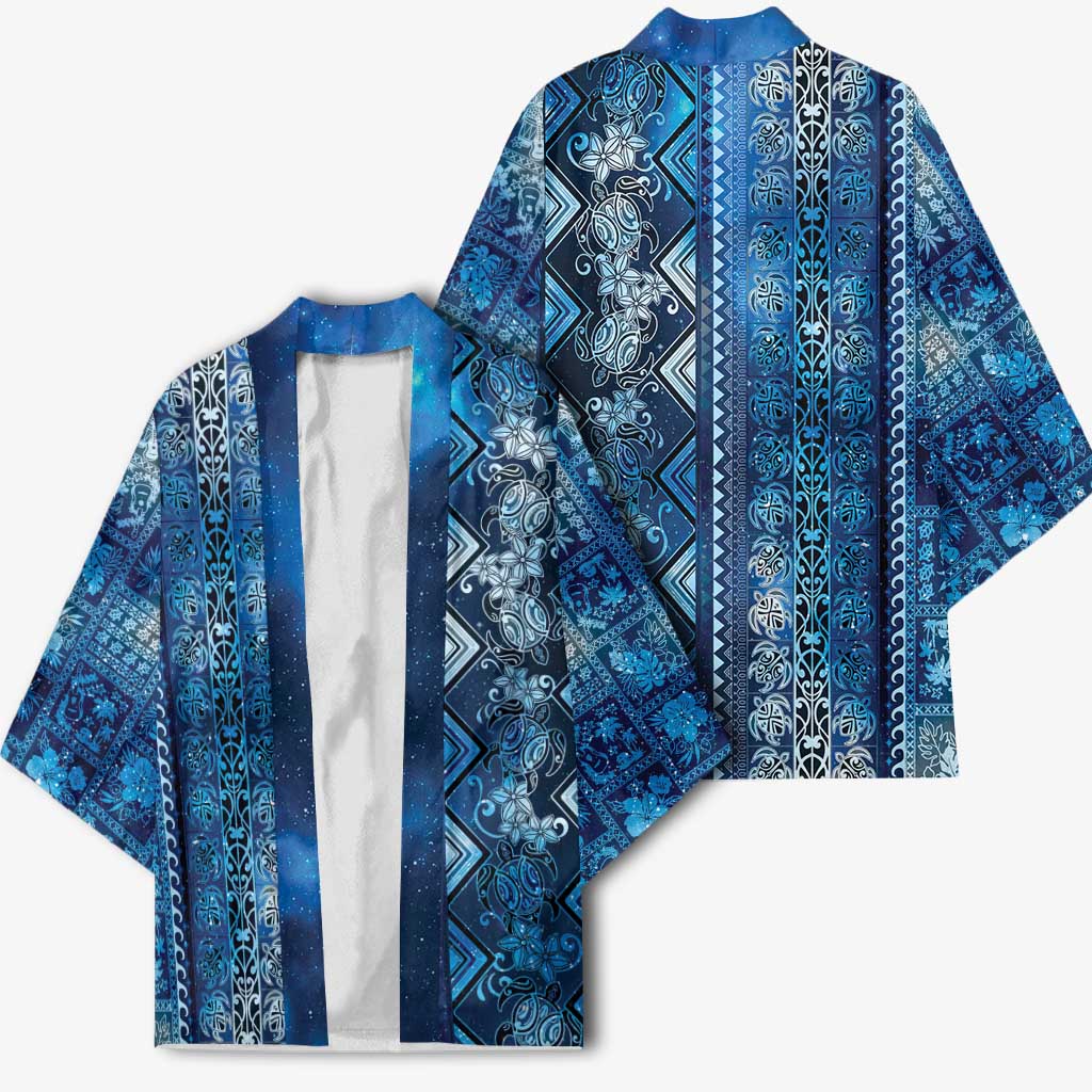 Hawaii Makahiki Turtle Kimono Galaxy Tapa Pattern LT05 - Polynesian Pride