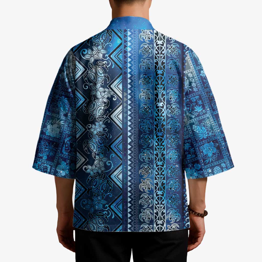 Hawaii Makahiki Turtle Kimono Galaxy Tapa Pattern LT05 - Polynesian Pride
