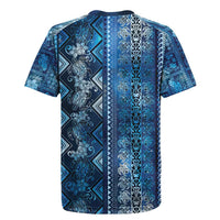 Hawaii Makahiki Turtle Rugby Jersey Galaxy Tapa Pattern - Polynesian Pride