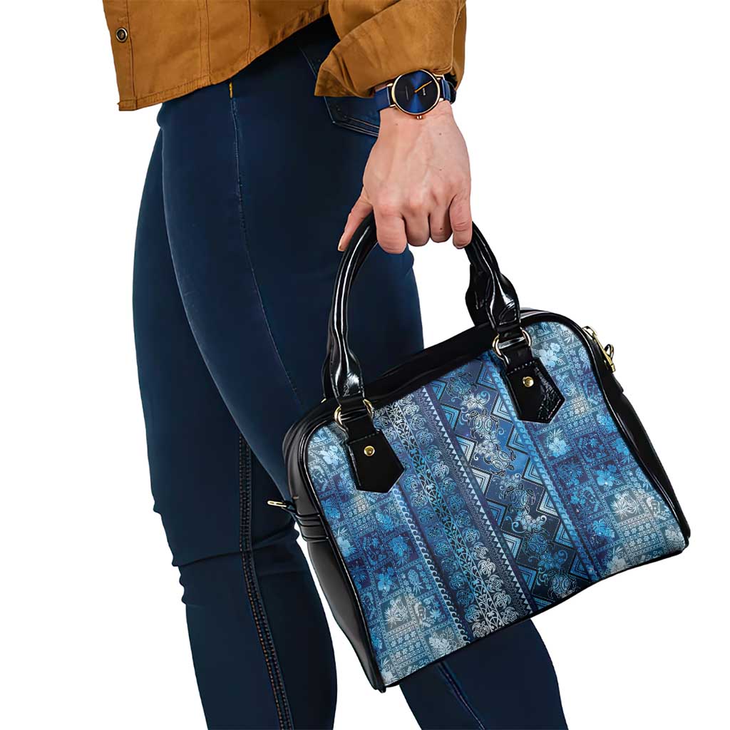 Hawaii Makahiki Turtle Shoulder Handbag Galaxy Tapa Pattern LT05 - Polynesian Pride