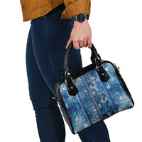 Hawaii Makahiki Turtle Shoulder Handbag Galaxy Tapa Pattern LT05 - Polynesian Pride