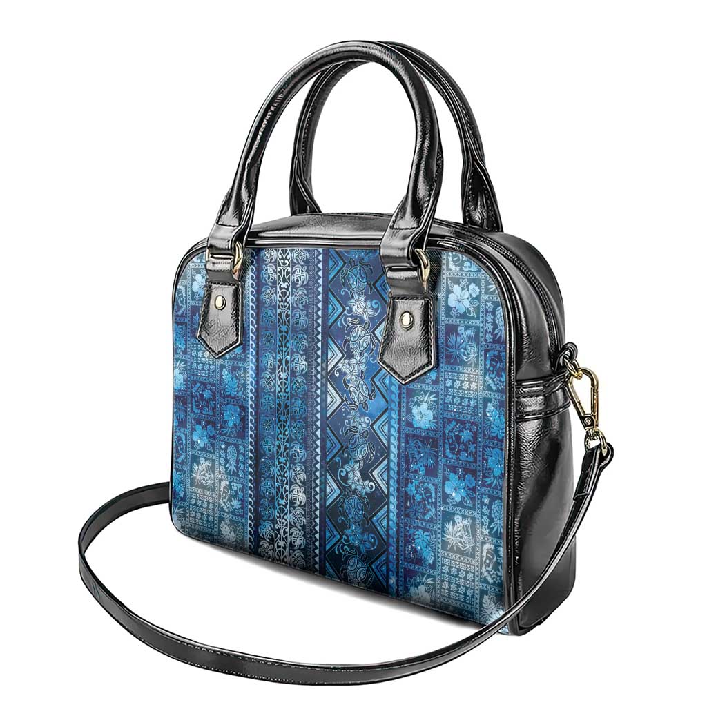 Hawaii Makahiki Turtle Shoulder Handbag Galaxy Tapa Pattern LT05 - Polynesian Pride