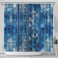 Hawaii Makahiki Turtle Shower Curtain Galaxy Tapa Pattern LT05 - Polynesian Pride
