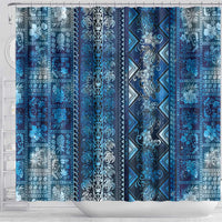Hawaii Makahiki Turtle Shower Curtain Galaxy Tapa Pattern LT05 - Polynesian Pride