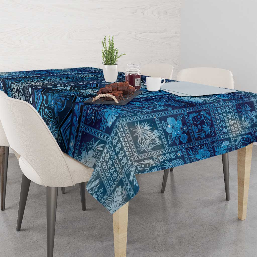 Hawaii Makahiki Turtle Tablecloth Galaxy Tapa Pattern LT05 - Polynesian Pride