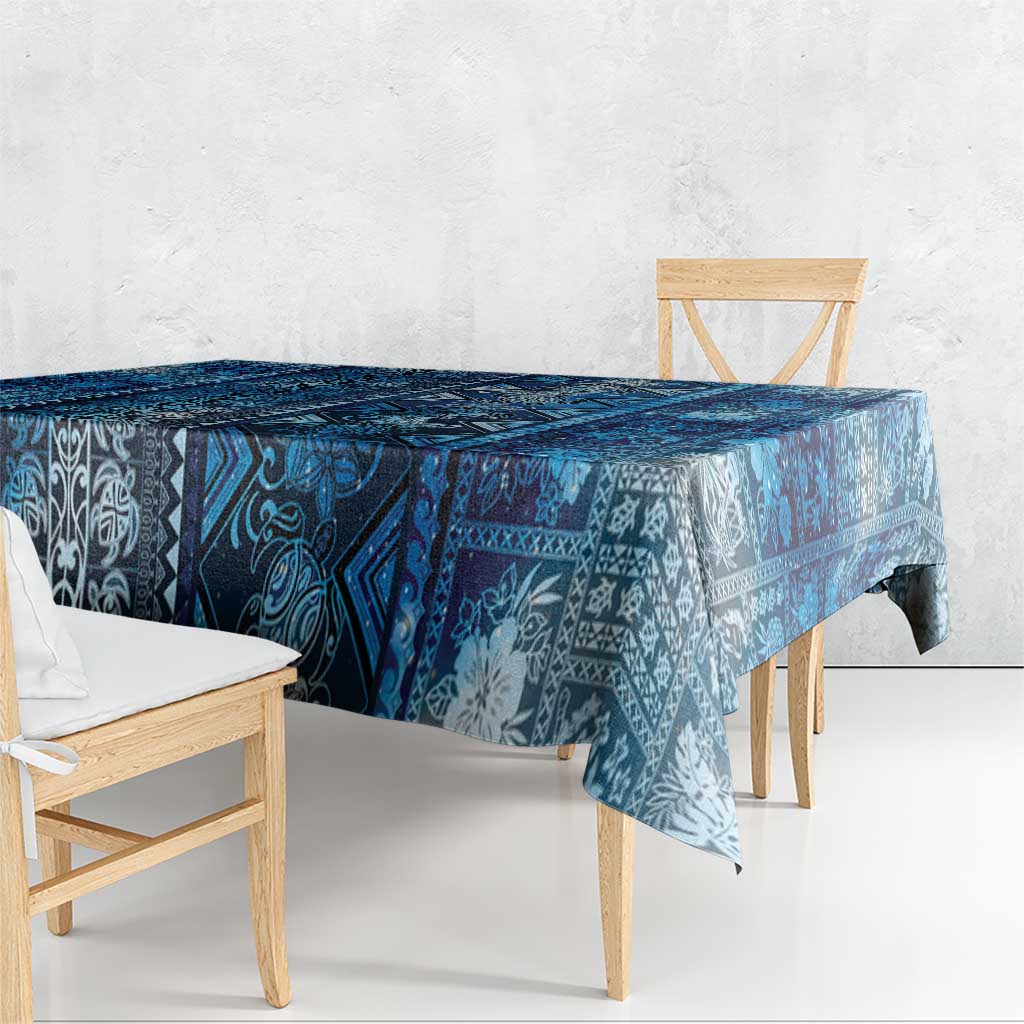 Hawaii Makahiki Turtle Tablecloth Galaxy Tapa Pattern LT05 - Polynesian Pride