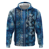Hawaii Makahiki Turtle Zip Hoodie Galaxy Tapa Pattern LT05 Pullover Hoodie Galaxy - Polynesian Pride