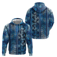 Hawaii Makahiki Turtle Zip Hoodie Galaxy Tapa Pattern LT05 - Polynesian Pride
