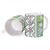 Hawaii Makahiki Turtle Ceramic Mug Green Tapa Pattern - Polynesian Pride