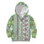 Hawaii Makahiki Turtle Kid Hoodie Green Tapa Pattern - Polynesian Pride
