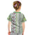 Hawaii Makahiki Turtle Kid T Shirt Green Tapa Pattern - Polynesian Pride