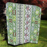 Hawaii Makahiki Turtle Quilt Green Tapa Pattern - Polynesian Pride