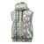 Hawaii Makahiki Turtle Sleeveless Hoodie Green Tapa Pattern - Polynesian Pride
