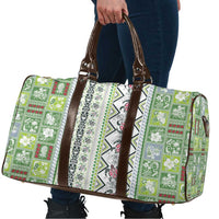 Hawaii Makahiki Turtle Travel Bag Green Tapa Pattern - Polynesian Pride