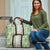 Hawaii Makahiki Turtle Travel Bag Green Tapa Pattern - Polynesian Pride