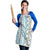 Hawaii Makahiki Turtle Apron Blue Tapa Pattern - Polynesian Pride